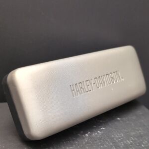 Harley Davidson Gray/Black Hardcase For Eyeglasses.